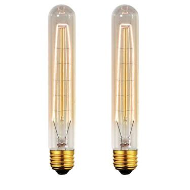 Imagem de kit 2 Lâmpadas Retro Vintage T9 Filamento Carbono 110v - MARRYLUZ