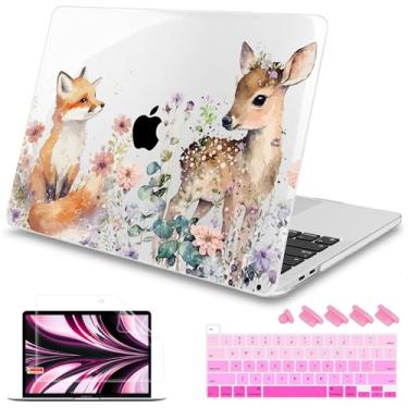Imagem de Mektron Capa para MacBook Pro 16 polegadas A2141 versão 2019 16 polegadas com tela de retina líquida/Touch ID, capa rígida de plástico com película de teclado e protetor de tela e plugue de poeira,