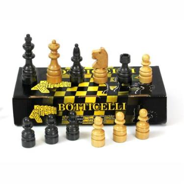 Imagem de Xadrez Jogo de peças em Madeira sem Chumbo Pequeno Rei 8 cm Ref. 120 -