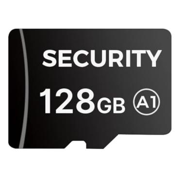 Imagem de Micro cartão SD de 128 GB para câmeras, leitura de 90 MB/s, gravação de 25 MB/s, cartão de memória para câmeras de segurança internas e externas, câmera de ação, câmera de painel, deck a vapor,