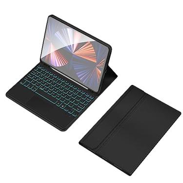 Imagem de Teclado BT sem fio USB retroiluminado com estojo protetor de couro PU para tablet compatível com iPad 10 10,9 pol /575(TP-1099D)
