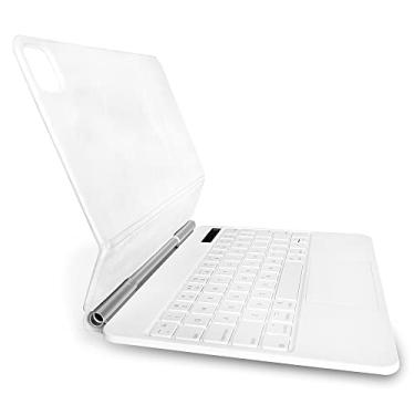 Imagem de Teclado de controle de toque de suc??o magnética BT com capa protetora compatível com iPad Air 4/5 iPad Pro 11'' preto /505(Branco,Com luz de fundo para iPad Air 4 e 5 iPad Pro 11)