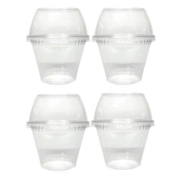 Imagem de 200un. Copo Felicidade C/ Tampa Bolha Fechada 250ml G677 - Blook