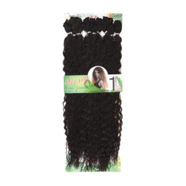 Imagem de Cabelo Organico Cacheado - Pronto Para Aplicar 70 Cm 9 Telas - Para En