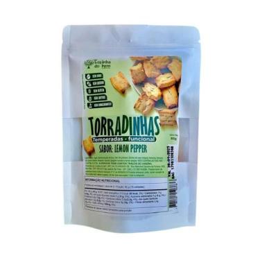 Imagem de TORRADA LOW CARB SEM GLÚTEN, LEMOM PEPPER 80g COZINHA DO BEM
