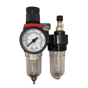 Imagem de Filtro Eliminador De Água E Óleo Com Regulador Pressão 1/4'' - LAB