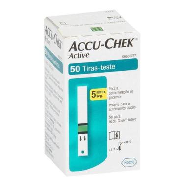 Imagem de Tiras Accu Chek Active 50 Unidades - Roche - ACCU CHECK