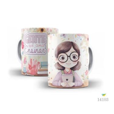 Imagem de Caneca dia dos professores floral 16 - LiveSub