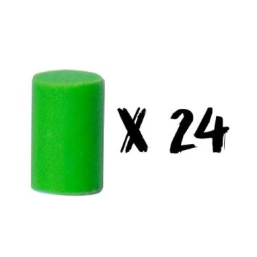 Imagem de Makerflo Borracha para lápis, borracha sem látex, borracha sem manchas, pacote com 24, materiais escolares a granel, borrachas profissionais para desenho artístico para crianças, desenho, salas de