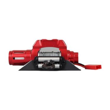 Imagem de Colaxi Rc liga guincho rc carro guincho universal resistente prático metal elétrico rc peça do carro de metal rc rastreador guincho para trx4 90046 scx10