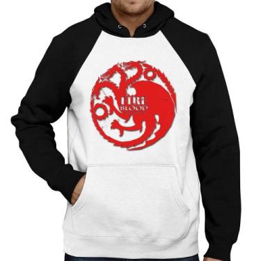 Imagem de Moletom Fire and Blood Targaryen - Foca na Moda, Branco, Preto, M