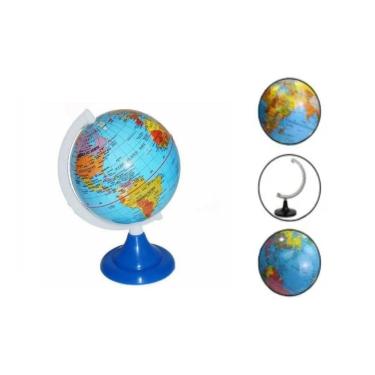 Imagem de Globo Terrestre De Mesa Decorativo Giratório Mini Mapa Mundi