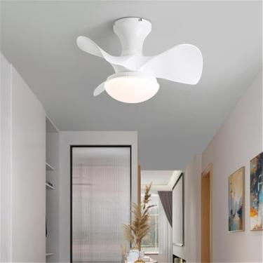 Imagem de Ventilador de teto com iluminação LED de estilo moderno nórdico, simples, ideal para sala de estar, restaurante,quarto e quarto infantil(1 unidade) (Estilo 25)