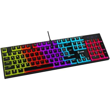 Imagem de TECLADO GAMER DAWN - EG214 - RGB - MECÂNICO - KEYCAPS PUDDING - EVOLUT