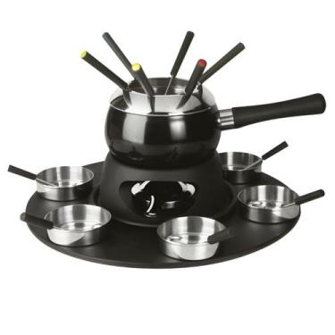 Imagem de Jogo De Fondue Carrossel 23 Peças Ramequins Panela Colheres Garfos Dom