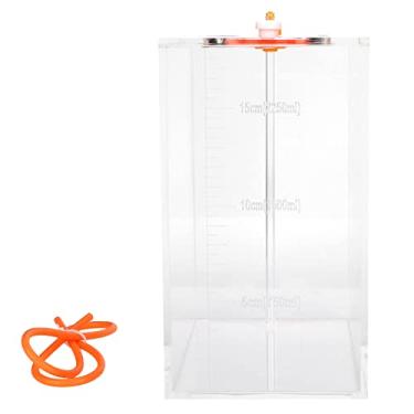 Imagem de Aquário de Titulação de Barril de Reservatório de Bomba de Dosagem de Acrílico Transparente Com Escala, Acrílico Transparente de 4 Mm, Capacidade de 2,5 L ou 4,5 L, Vista (DT-25