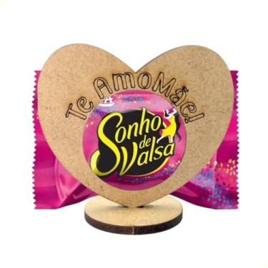 Imagem de Kit 50 Lembrancinhas Dia Das Mães Coração Porta Bombom Mdf