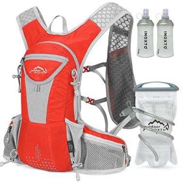 Imagem de Mochila de hidratação, mochila leve para água com bexiga de hidratação de 2 litros, mochila para homens e mulheres, colete de hidratação para corrida, trilha, caminhada, ciclismo, corrida, escalada (l