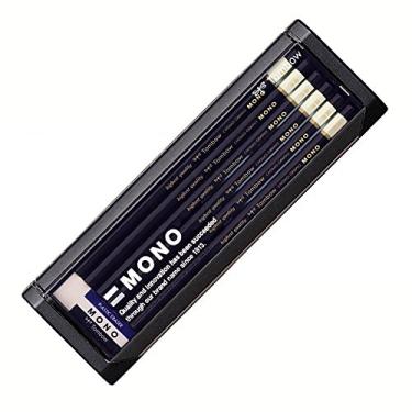 Imagem de Tombow Lápis premium Mono-3B, 3B MONO (lápis de alto padrão com partículas ultrafinas), inclui borracha MONO, desenho e desenho, dúzias