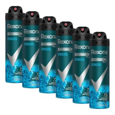 Imagem de Kit com 6 Desodorante Rexona Men Antitranspirante Aerossol Xtra Cool 150ml