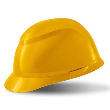 Imagem de Casco Avant Amarelo com Suspensão Plástica 800104 Camper - EPI