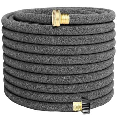 Imagem de Mangueira de imersão, mangueira de imersão de borracha redonda de 1,27 cm x 1,27 m, mangueiras de imersão para irrigação de fundação, canteiros, jardim, gramado e plantas