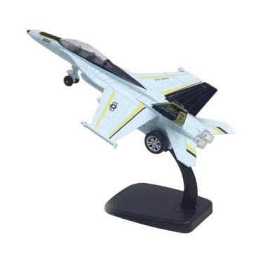 Imagem de Avião De Brinquedo De Liga Metálica Com Som E Luz, Modelo Fundido, Com