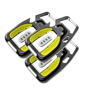 Imagem de WARSUN Mini lanterna recarregável de encaixe, isqueiro elétrico, isqueiro USB, lanterna EDC portátil, abridor de garrafa, luz para cães para transporte diário