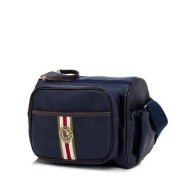 Imagem de Frasqueira Maternidade Lequiqui Oxford - Azul Marinho