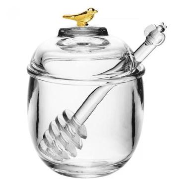 Imagem de Meleira com Pegador e Tampa Golden Bird Cristal 150ml 21037 - Wolff - 