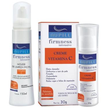 Imagem de Kit Mousse Limpeza Facial + Creme Vitamina C Nupill Hidratante Claread