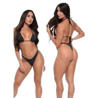 Imagem de Bikini fio pra markinha dental moda praia - Eclipse moda, Preto, P