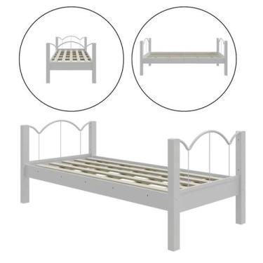 Imagem de Cama Retrô Solteiro Nature Oasis com Estrutura em Aço - Lion Loja, bra