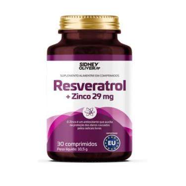 Imagem de Resveratrol + Zinco 30 Comprimidos Sidney Oliveira