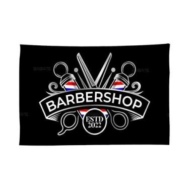 Imagem de Barbershop magnético impresso grande bandeira arte ficção científica s