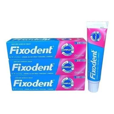 Imagem de 3 Fixodent 68g Original 3 Tubos