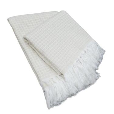 Imagem de Kit 2 Mantas Xales 1,40x1.70m para Sofá Poltrona Decoração Sala Quarto