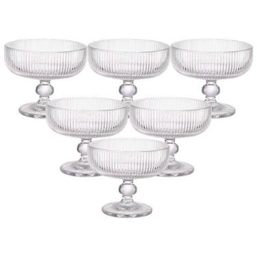 Imagem de Conjunto de Taças Para Sobremesa 6 Peças Modelo Raye 300ML - 123 Útil