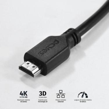 Imagem de Cabo Hdmi 2.0 4k 30awg Puro Cobre 10 Metros - Phm20-10 - PCYES