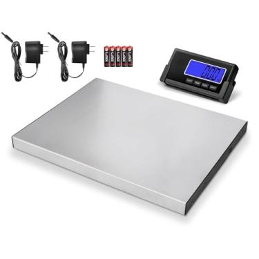 Imagem de THINKSCALE Balança de Remessa, Balança Postal de Plataforma Grande de Aço Inoxidável Digital Resistente de 397 Lb com Display Sem Fio, Balança para Bebês Balança de Pacote de Escritório, Balança Comer
