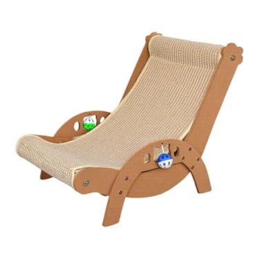 Imagem de MotiveTech Cadeira de Sisal para Gatos, Estrutura Portátil, Arranhador para Pequenos Animais, Xl