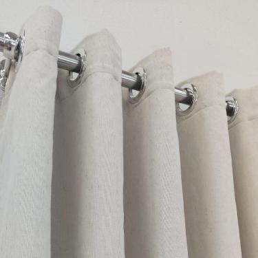 Imagem de Cortina Luxuosa Voil Linho Com Forro Blackout Para Janela/Quarto 2,00x