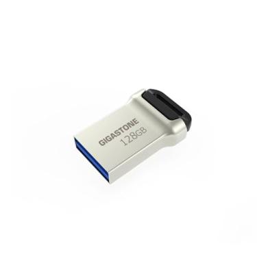 Imagem de GIGASTONE Nano Flash Drive de 128 GB, Z90 USB 3.2 Geração 1, 120 MB/s ultrarrápido, super leve, design de metal robusto, armazenamento de dados, backup para PC/Mac/TV/carro, compatível com USB 2.0/3.0