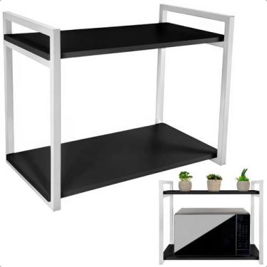 Imagem de Prateleira para Micro-ondas Suporte Nicho para Cozinha Spen - Loja da 