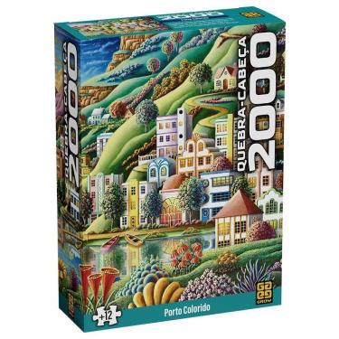 Imagem de Quebra-Cabeça 2000 Peças Porto Colorido