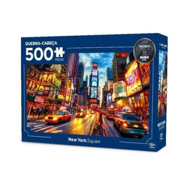 Imagem de Quebra-Cabeça Puzzle Times Square New York 500 Peças Mimo Toys - 2648