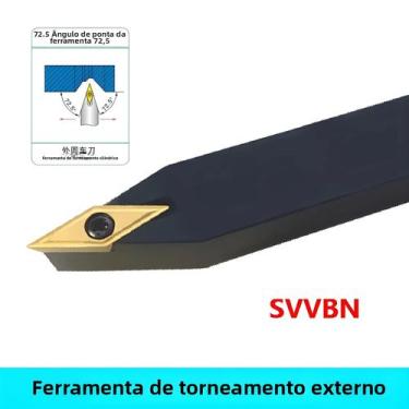 Imagem de Ferramenta De Torneamento CNC Com Inserts VBMT LIHAOPING SVVBN1010H11,