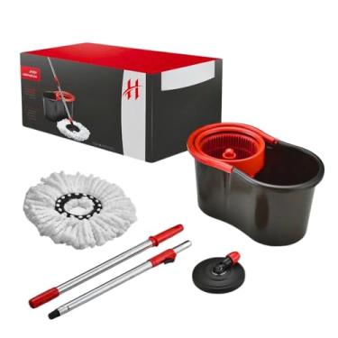Imagem de Mop Giratório Limpeza com Balde Limpeza Plástico 8 Litros 360 Graus Centrifuga Esfregão Geral