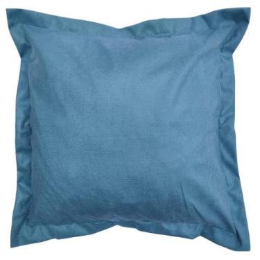 Imagem de Almofada Decorativa de 60x60cm com Abas Várias Cores em Suede com Ench