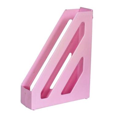 Imagem de Porta revista vertical organizador Acrinil Marshmallow Rosa